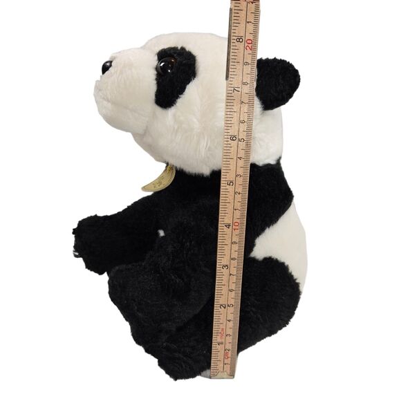 Aurora World Miyoni Plush Panda Sitting Black White Stuffed Animal Realistic 8" - Picture 10 of 12